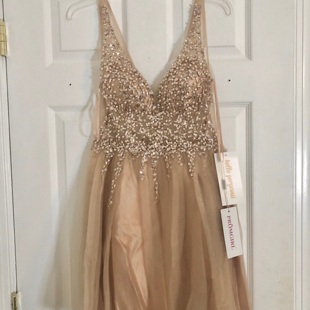 Beaded Short Homecoming/Prom Tulle Promgirl dress